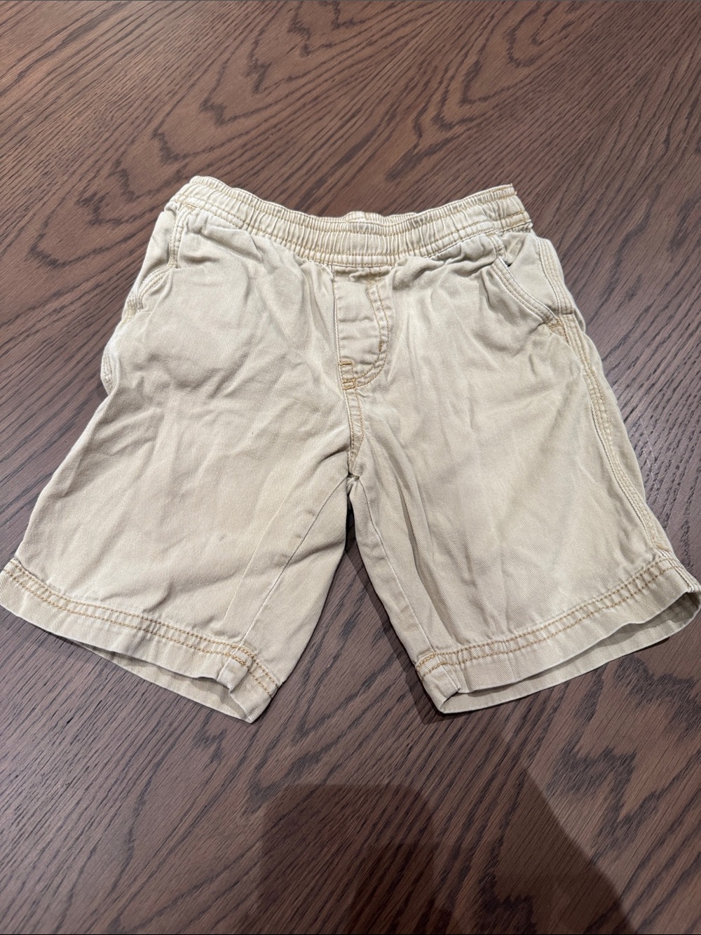 Tea Collection Tan Elastic Waist Kids Shorts